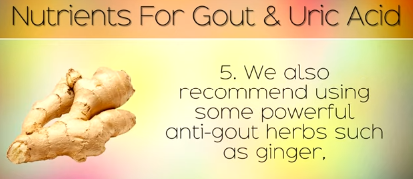  ginger, turmeric, dark cherry as Natural Gout Treatment Remedies