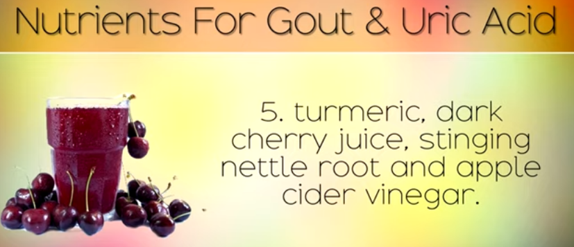 stinging nettle root and apple cider vinegar as Natural Gout Treatment Remedies