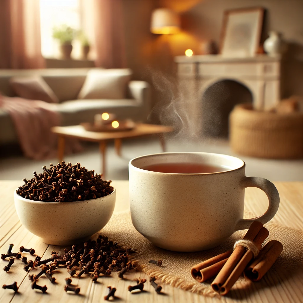 Natural Libido Enhancement  with cup of clove tea 